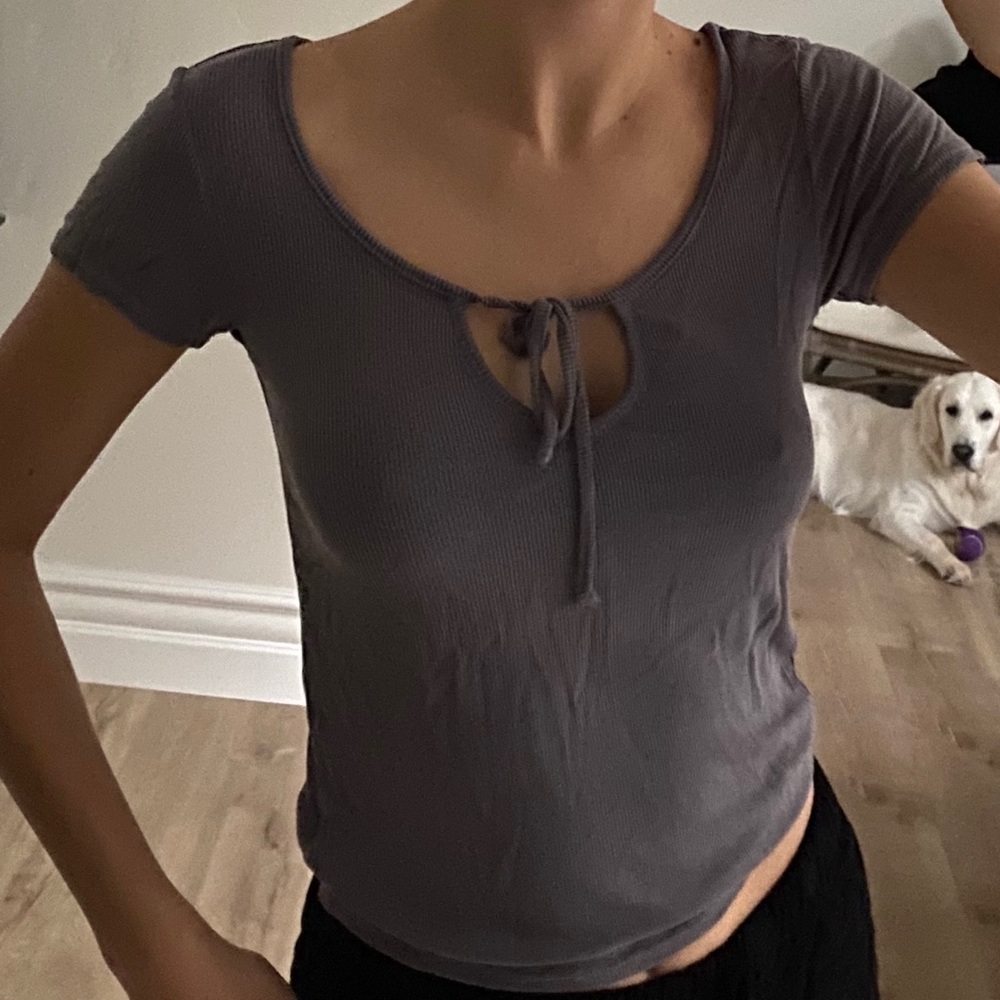 Pacsun Grey Crop Top